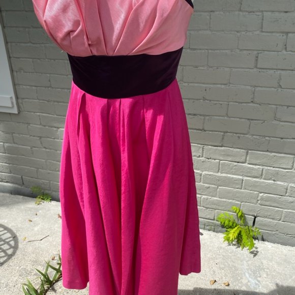 Vivienne Tam Vintage Strapless Pink Purple Dress - Picture 5 of 11